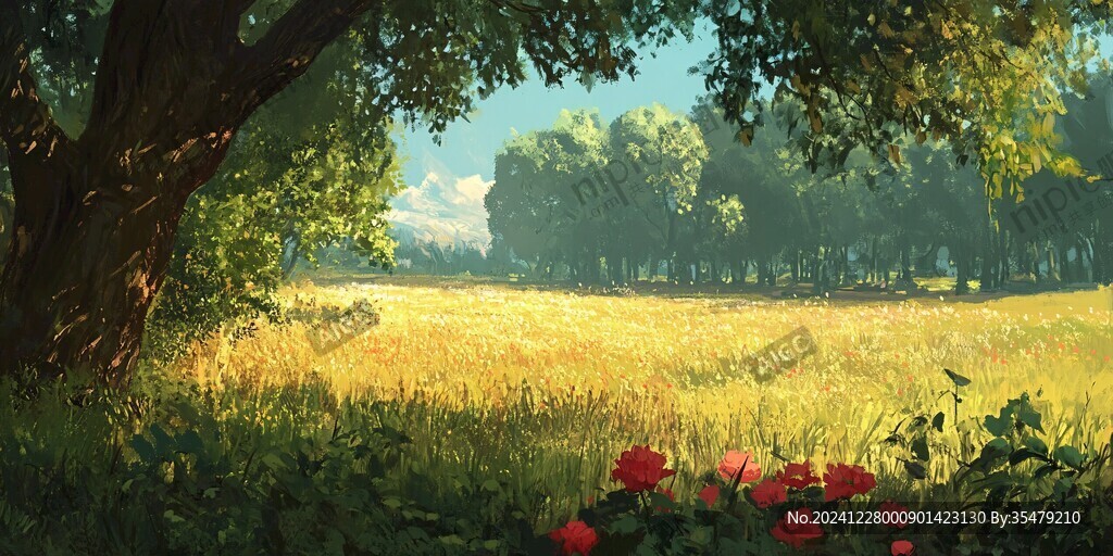 草地原画