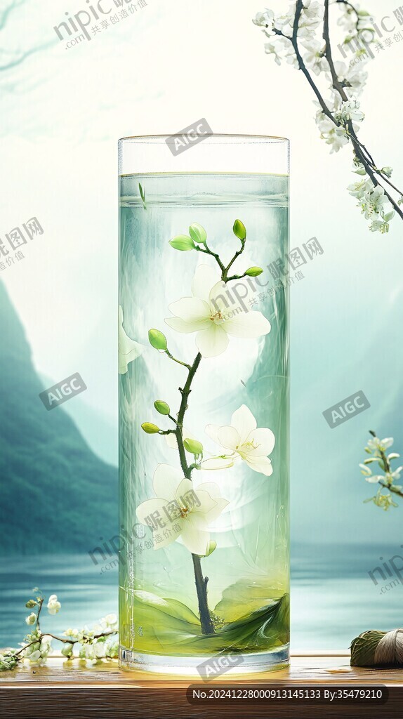 意境连花茶杯