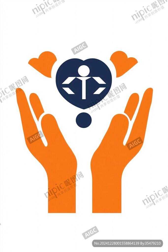 手捧呵护logo