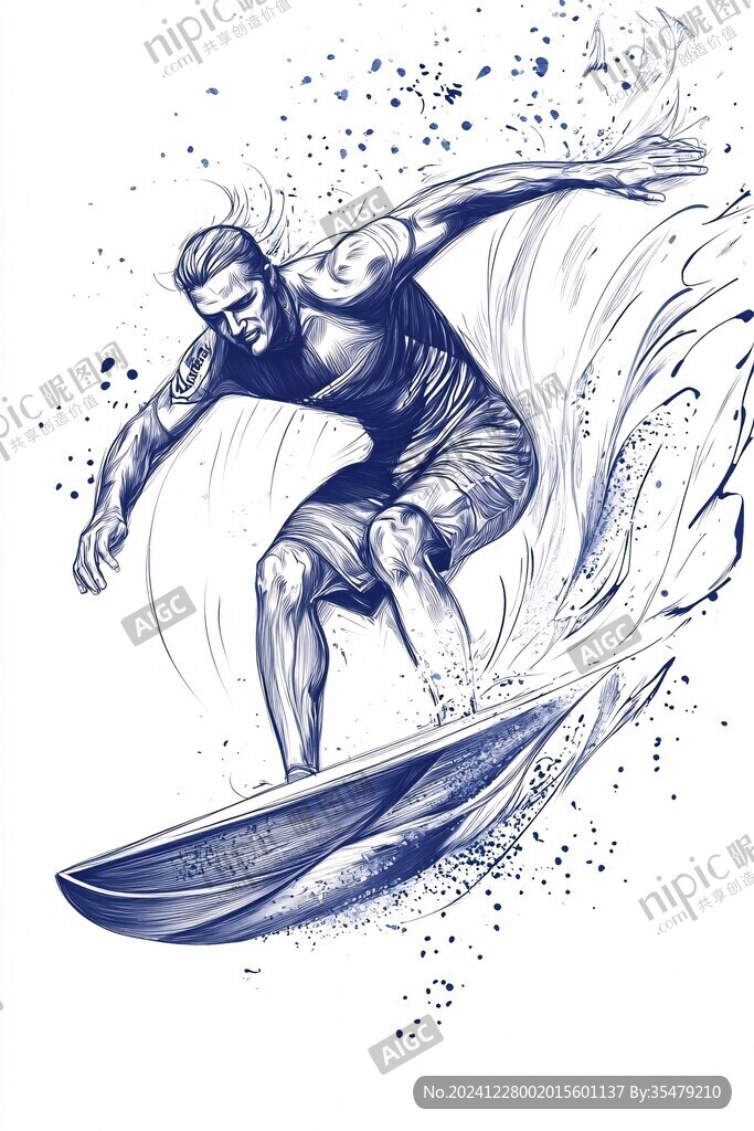 乘风破浪包装插画