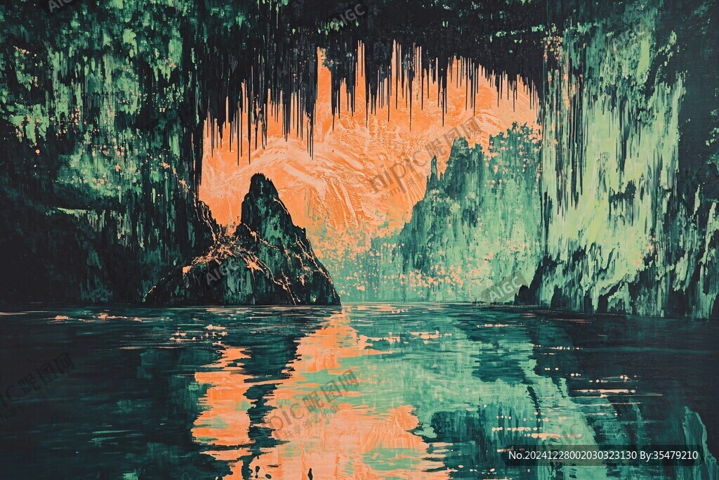 瞿塘峡插画