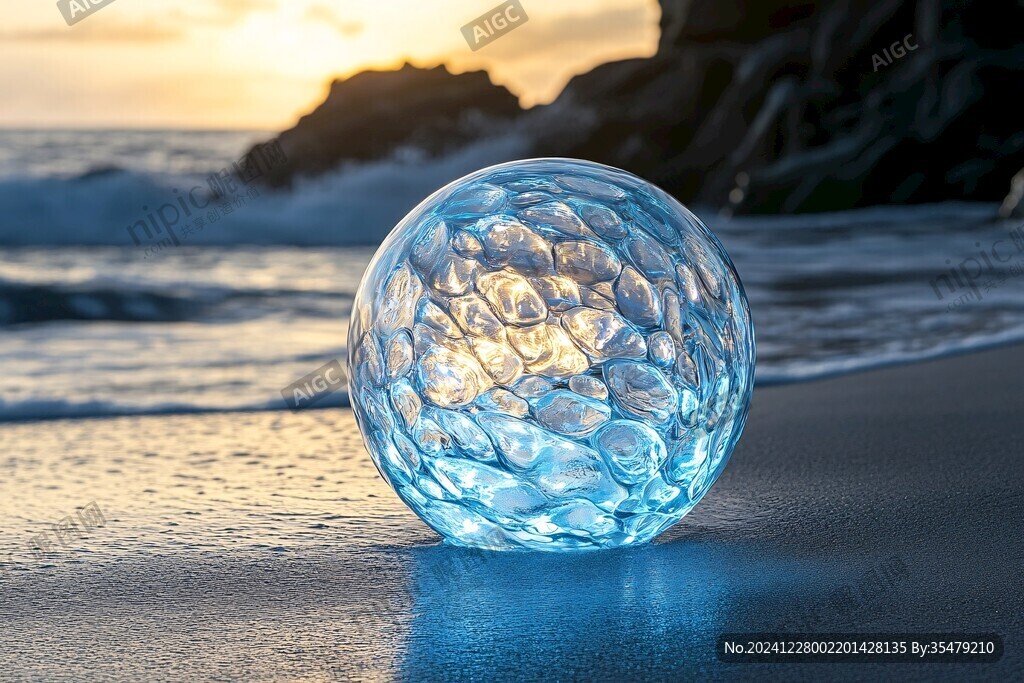 通透水晶球