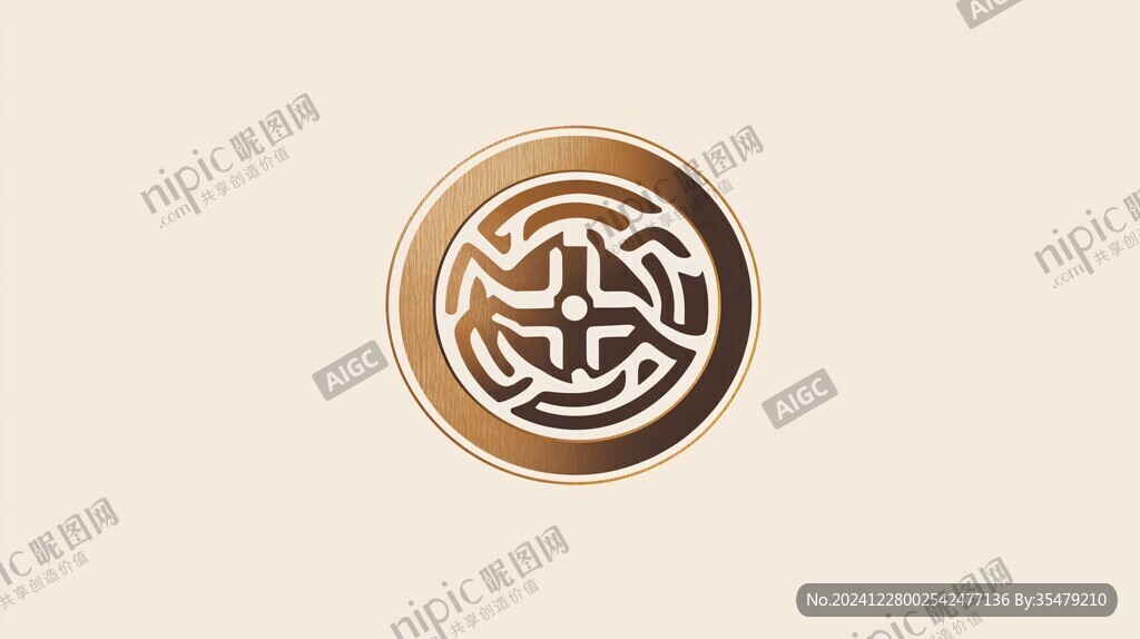 铜钱logo设计