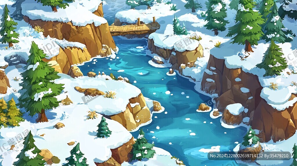 雪谷河流