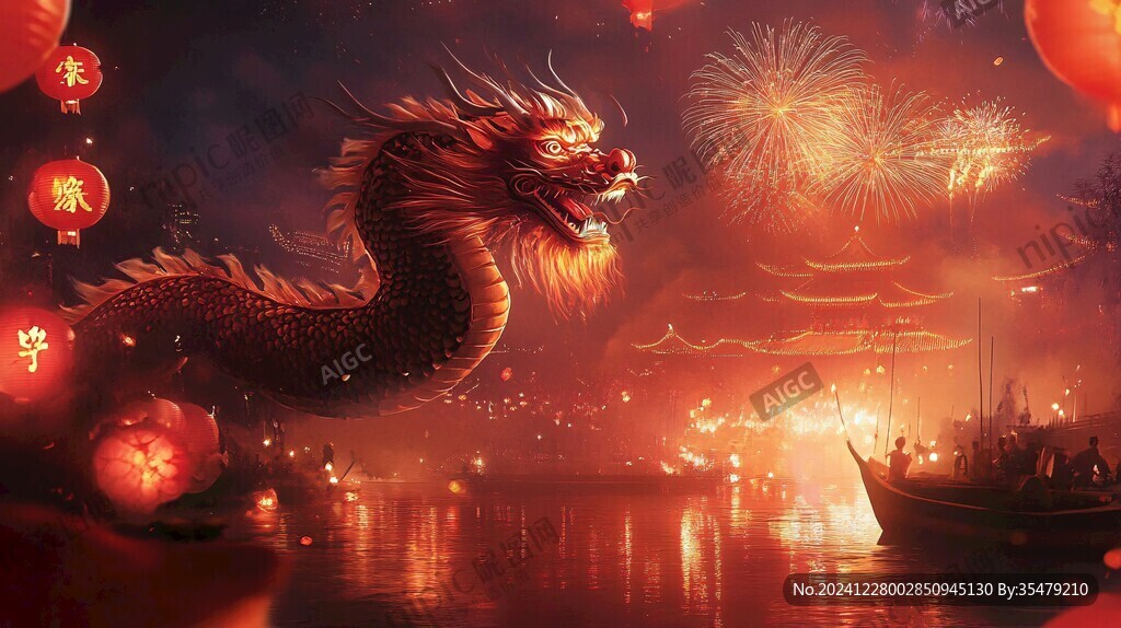 龙年横版插画