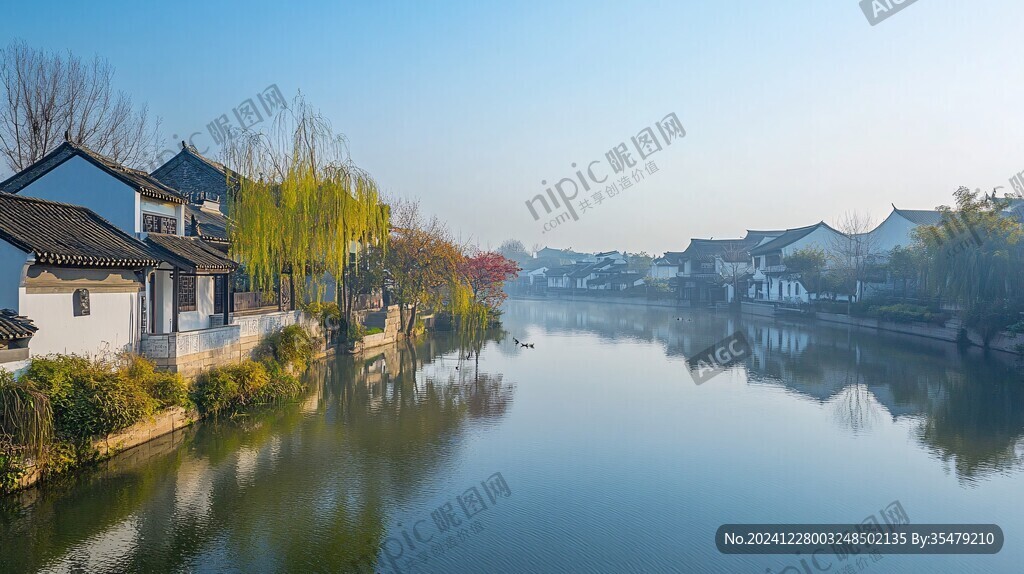 江南水乡秋景