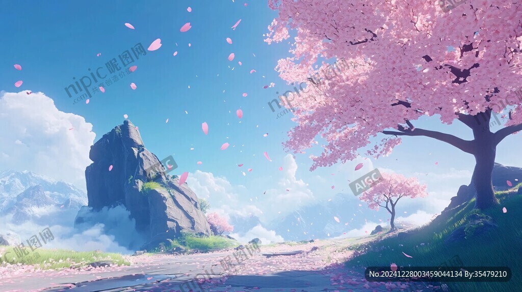 古风场景春暖花开