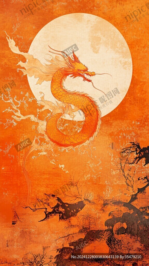 古风龙插画