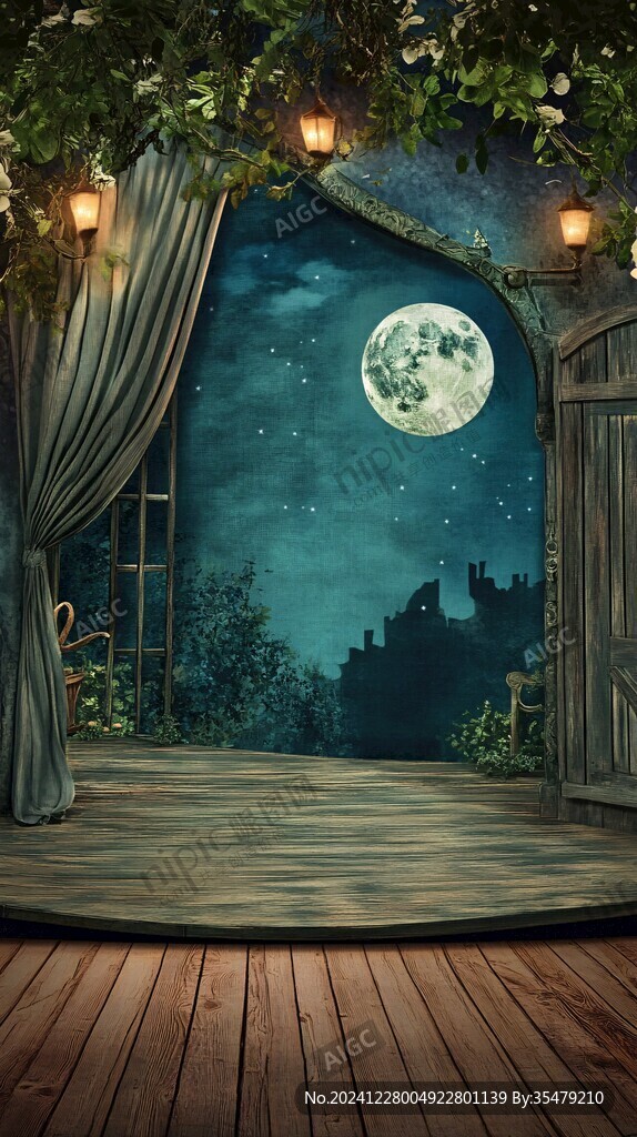 蓝月夜梦幻唯美奇幻