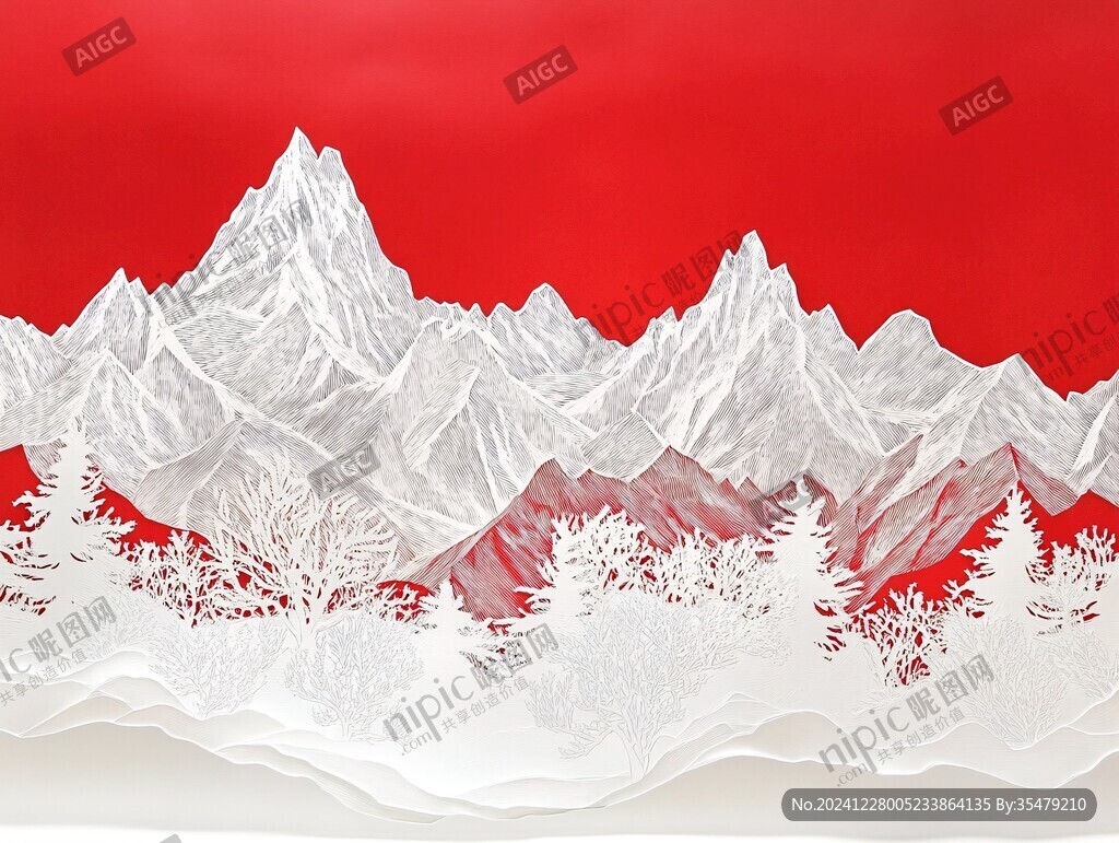 新中式雪山