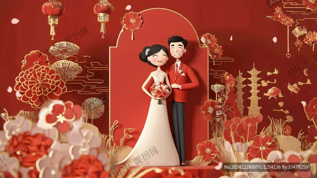 新中式复古纸艺婚礼