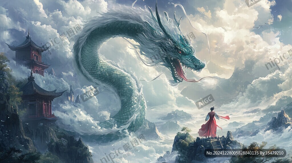 龙年横版插画