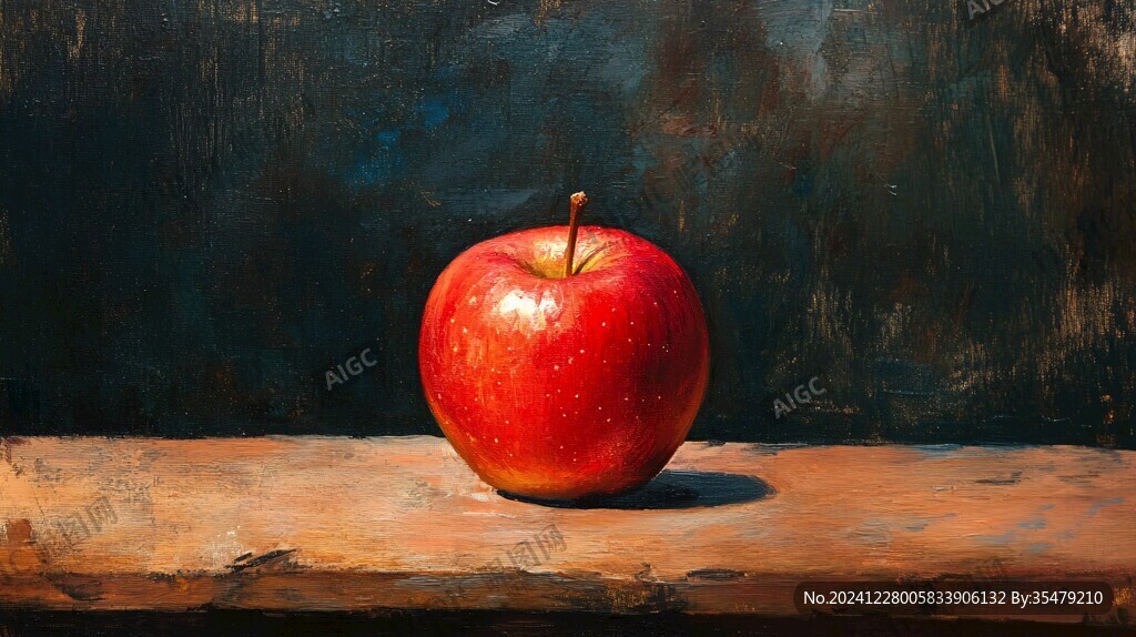 油画苹果