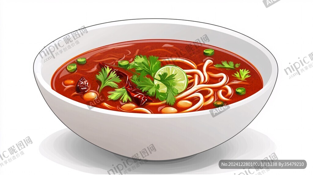 碗豆面插画