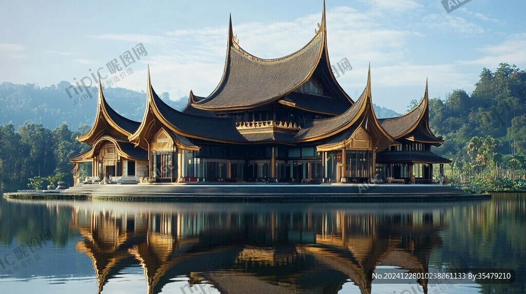 傣族建筑效果图