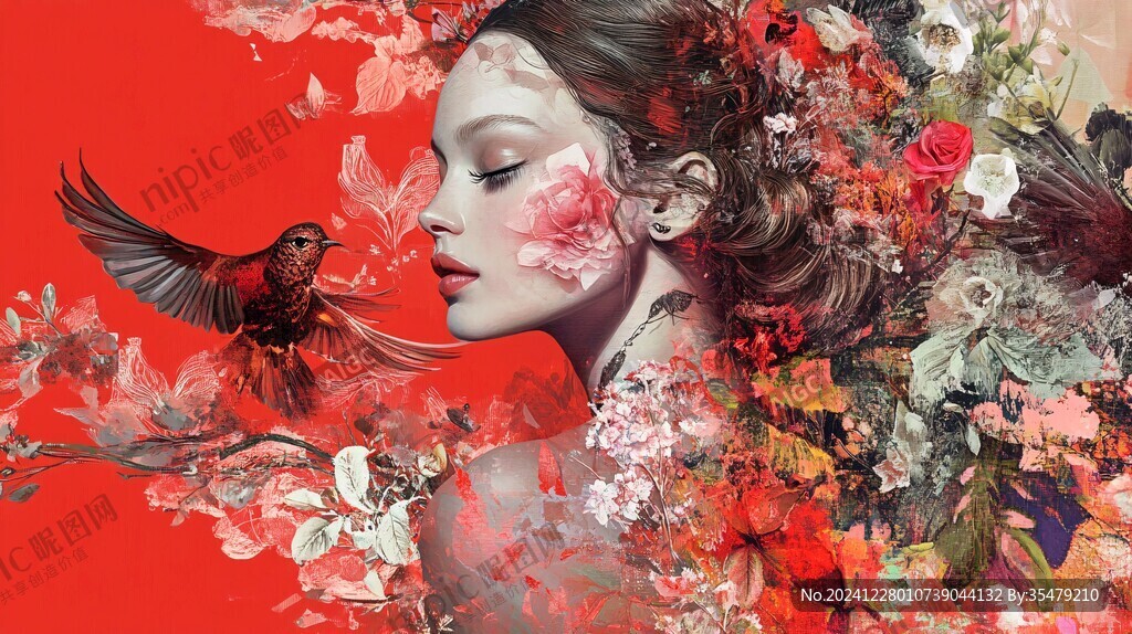 欧美花鸟