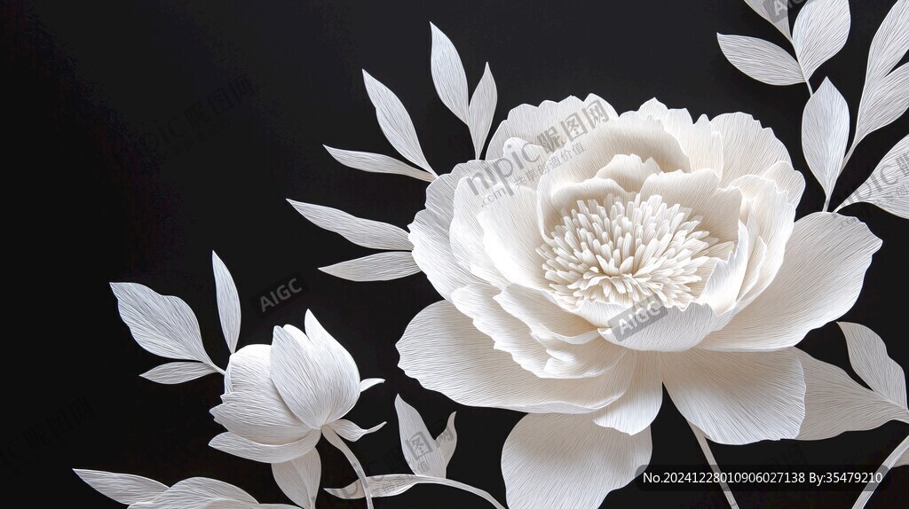 3d牡丹花