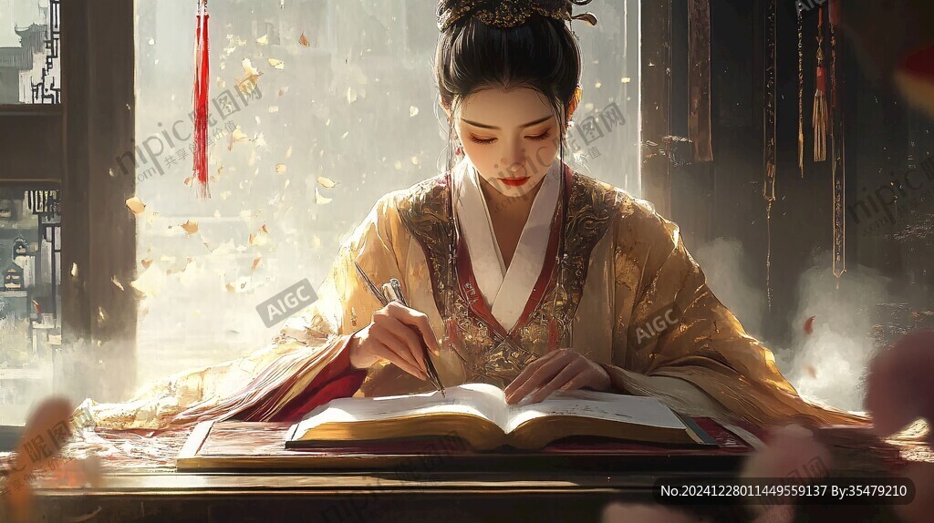古典美女壁纸