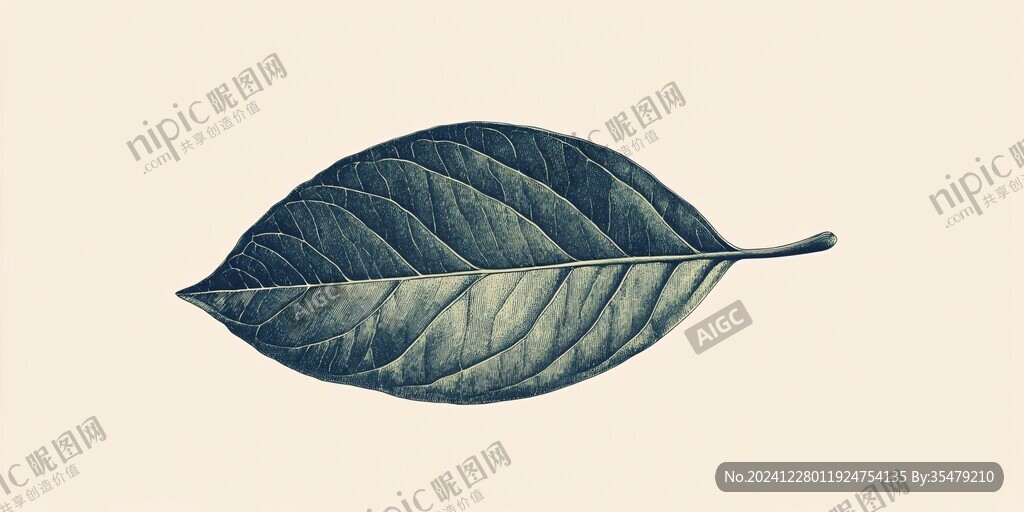 手绘菩提叶