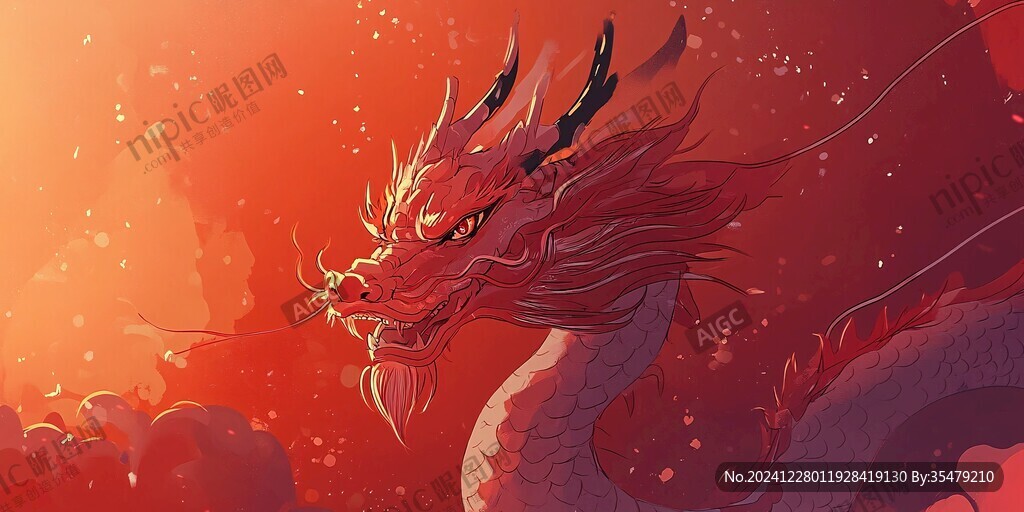 龙年横版插画