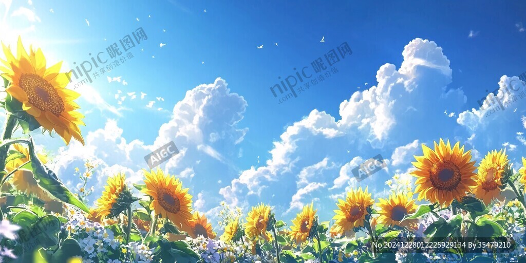 向日葵桌面背景