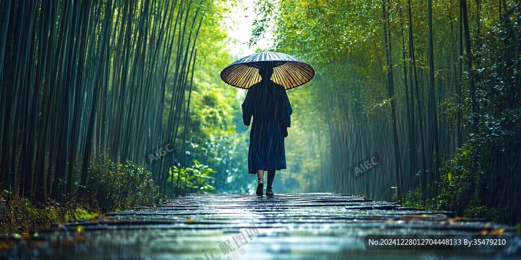 竹林行人