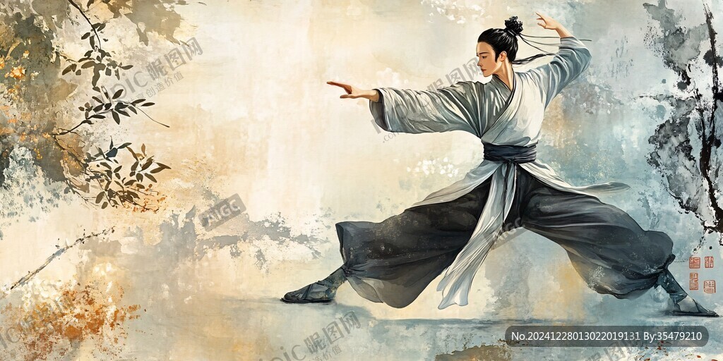 太极拳插画