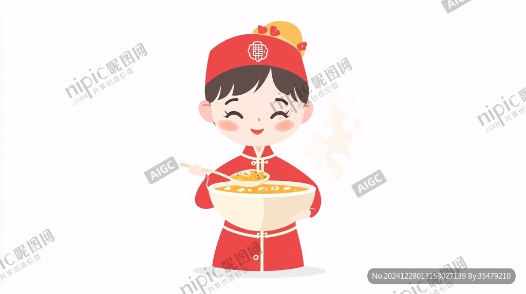 状元米线插画