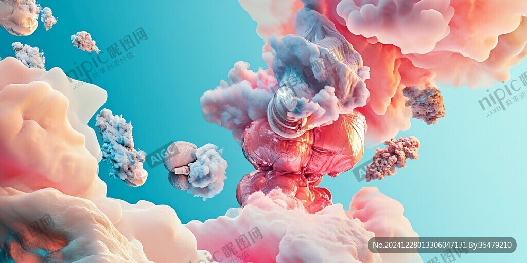 3d风景膨胀图案