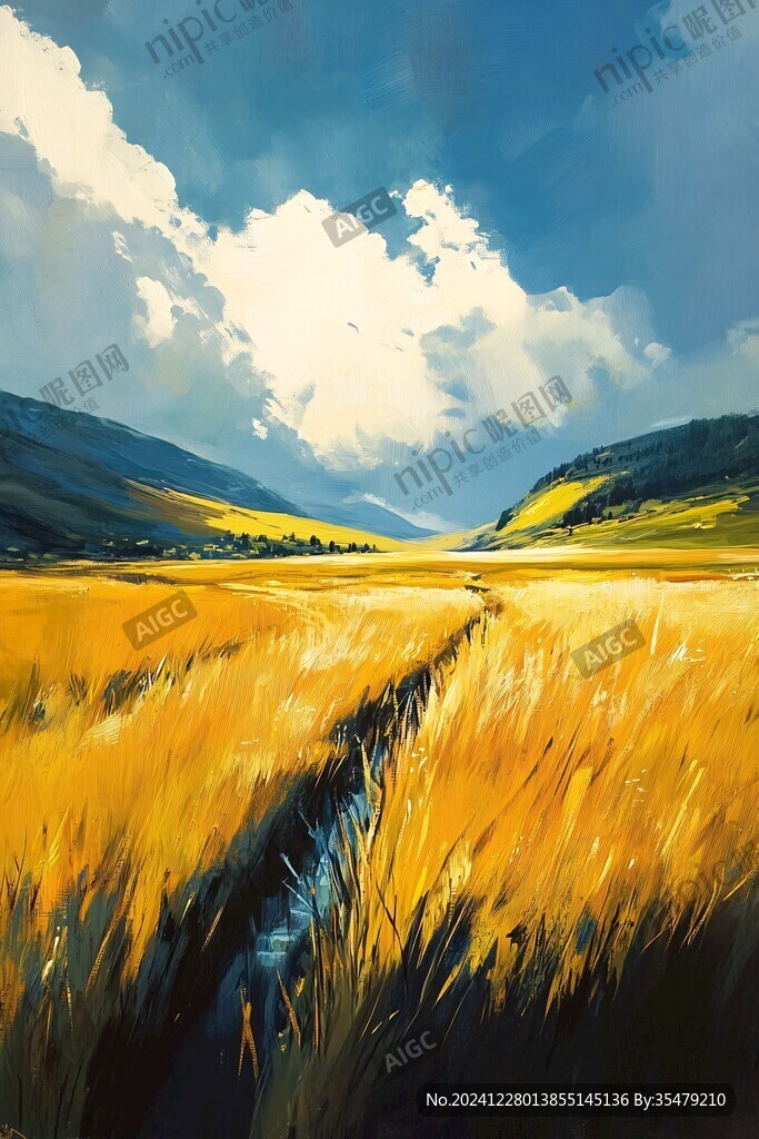 风景厚涂