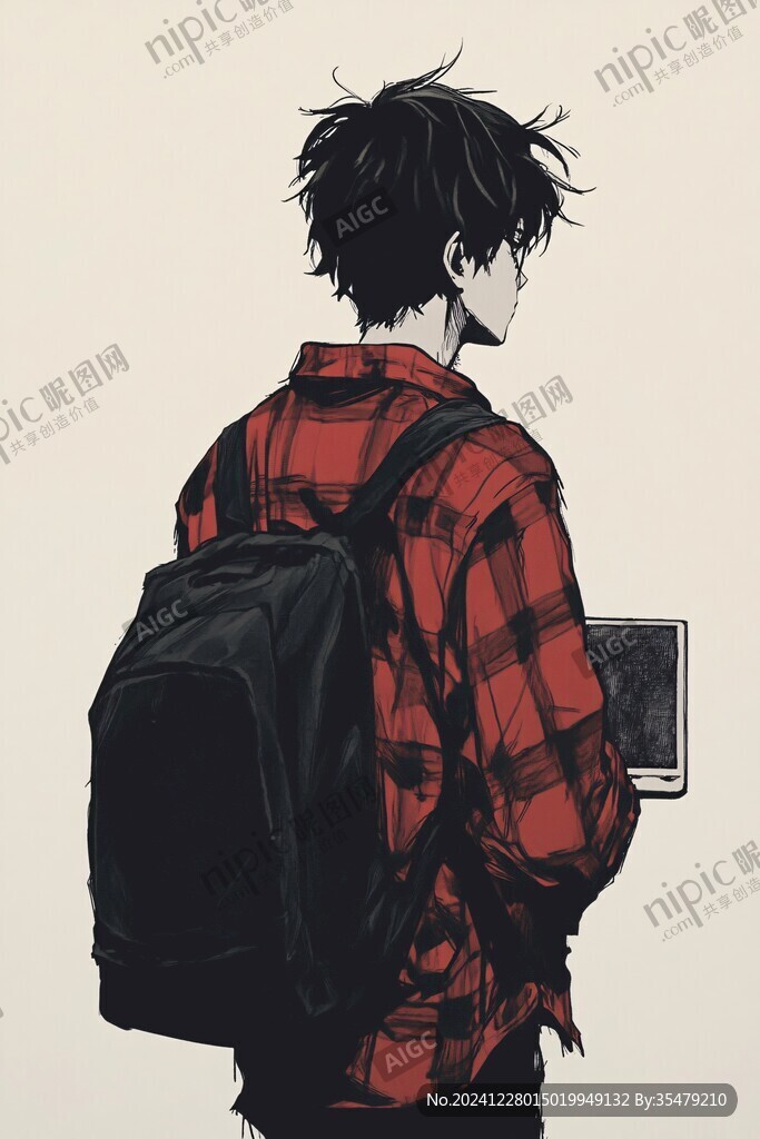 背书包的男人
