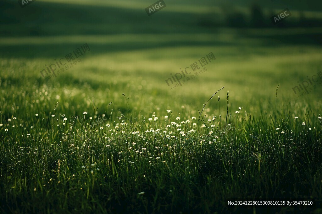 阳光草地朦胧美