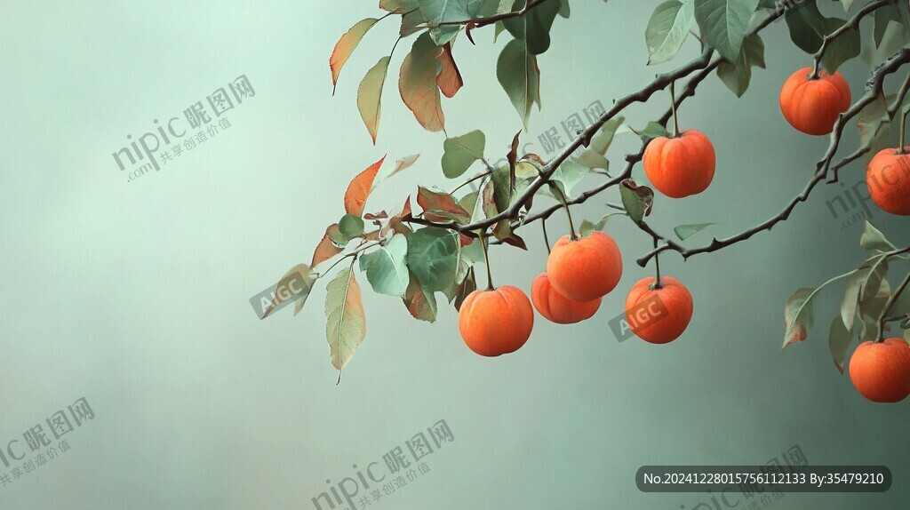 意境柿树