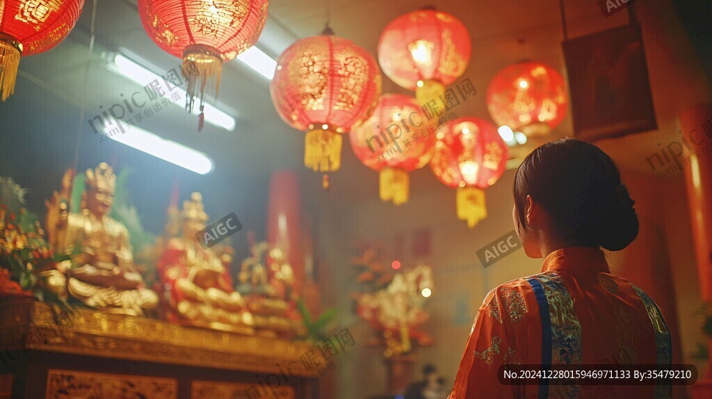 春节敬神