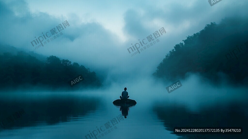雾里泛舟