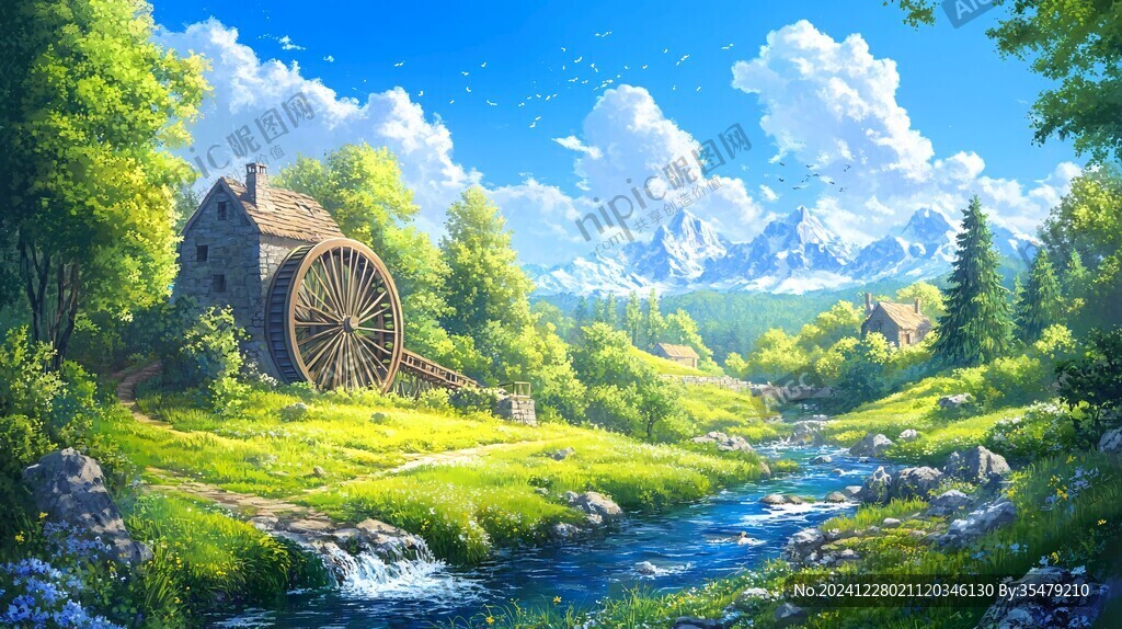 唯美农村场景