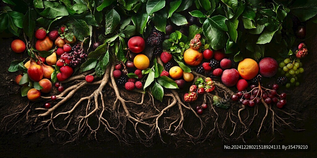 水果店绿植背景