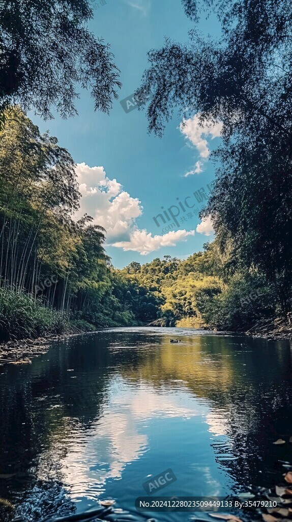 竹林小河