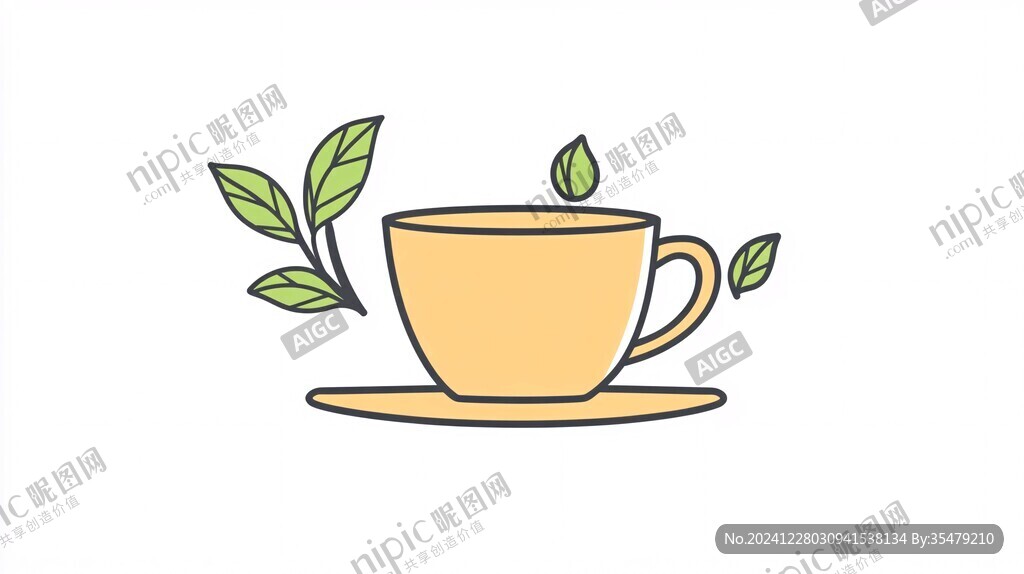 简笔画茶