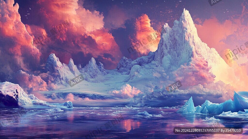 雪山原画