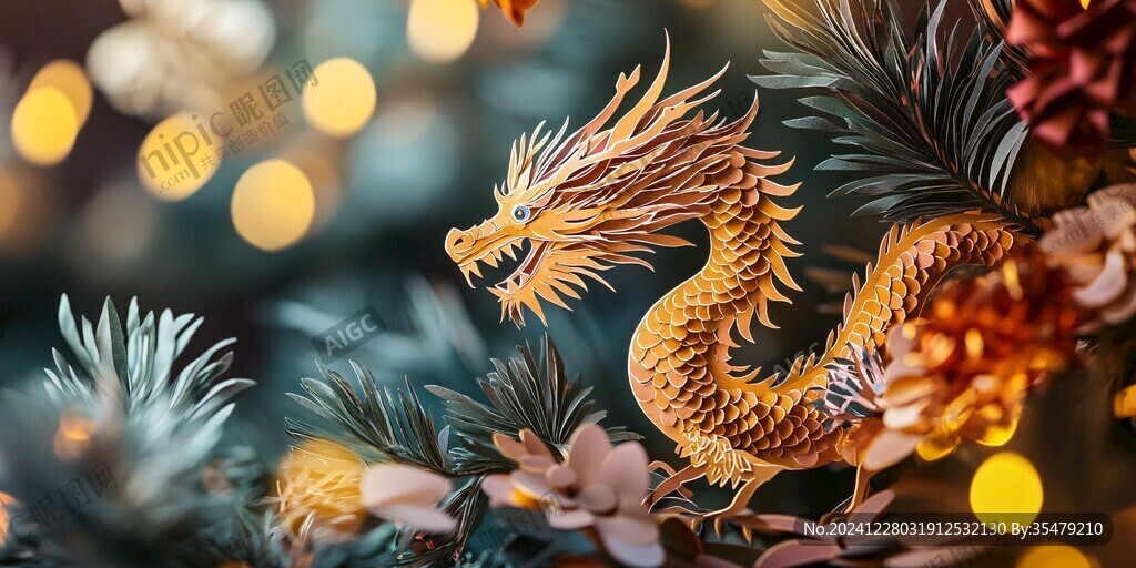 龙年氛围立体造型