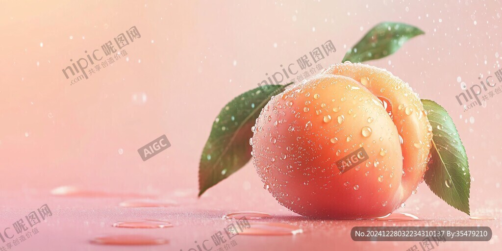 水蜜桃背景图