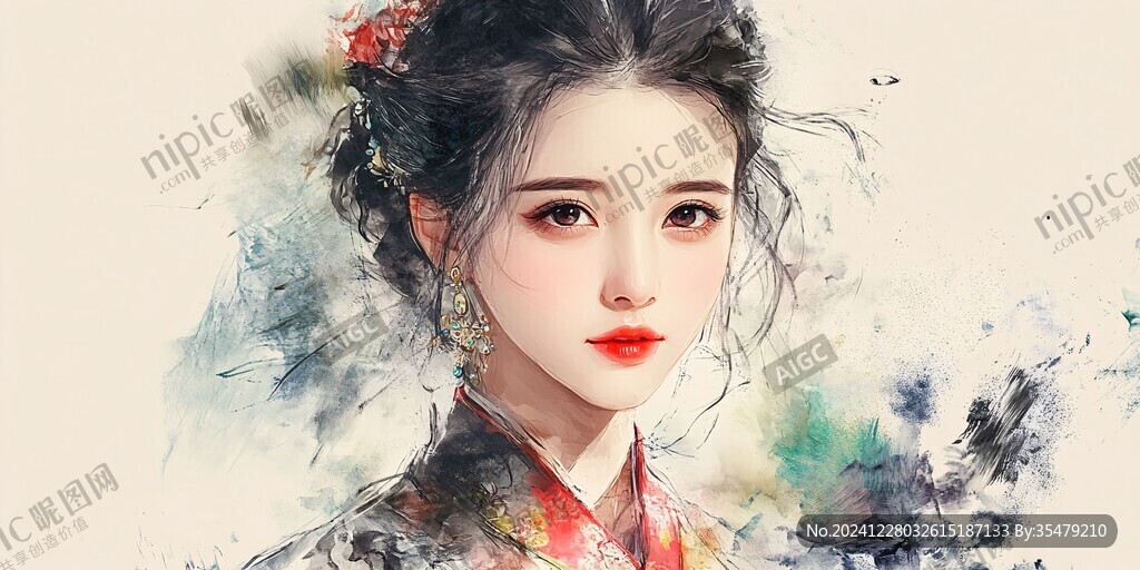 板绘人像
