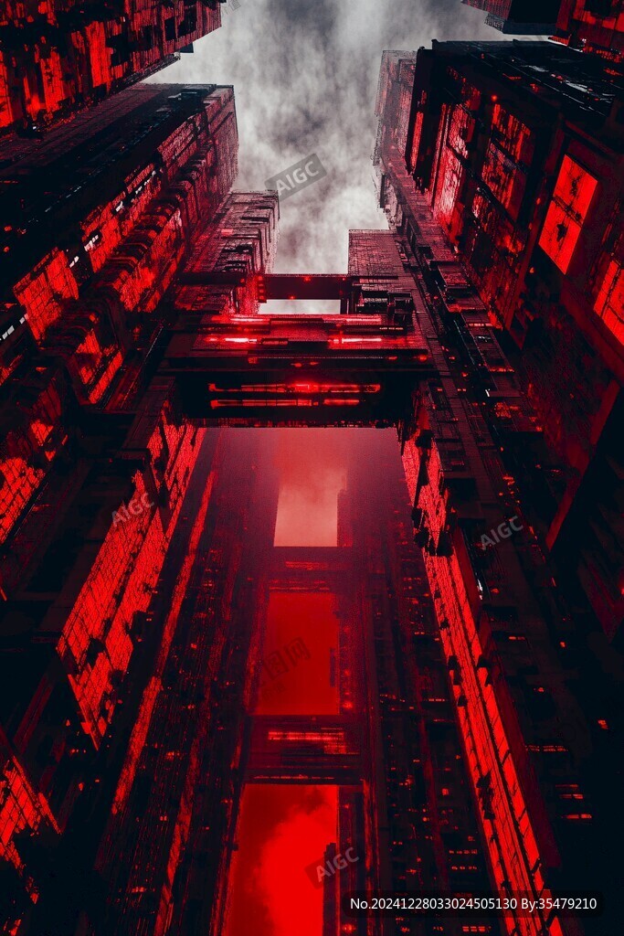 红色的楼房
