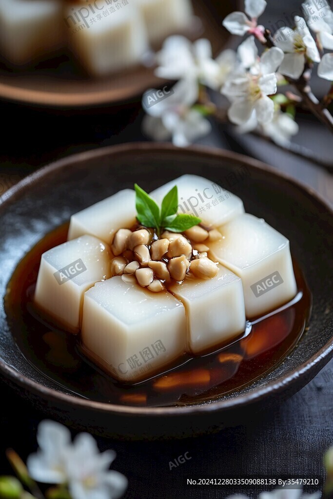 酱汁凉糕