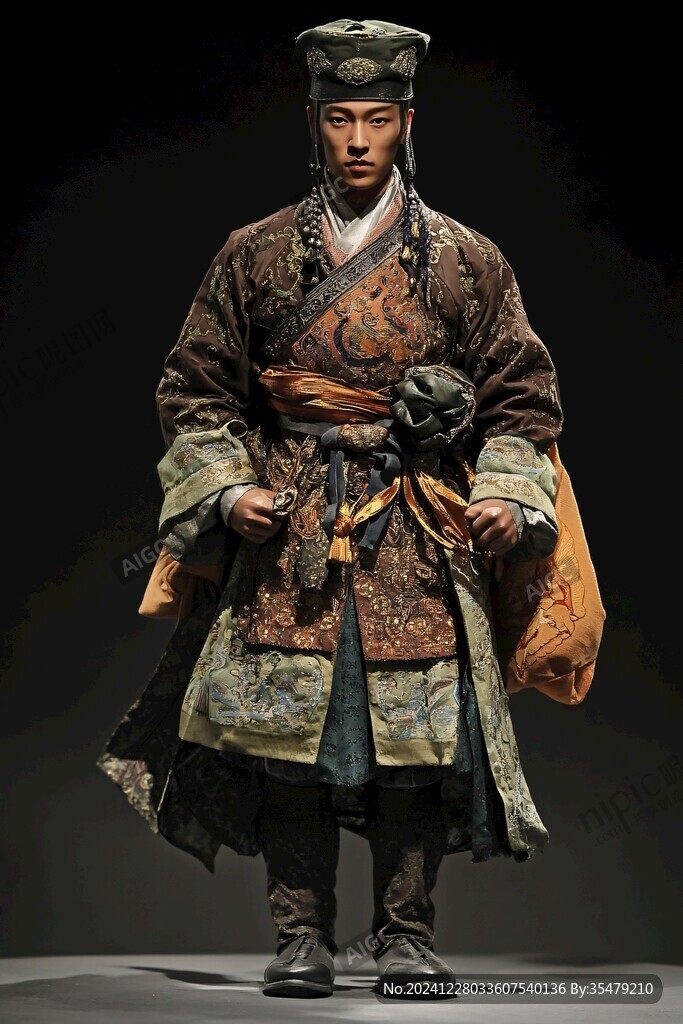 古代服饰泥塑