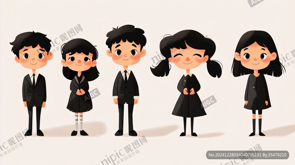 小学生人物设计