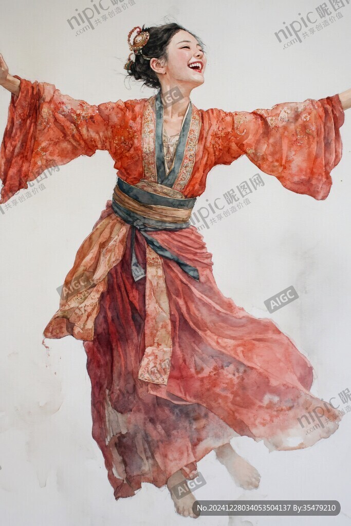 跳舞的古装美女