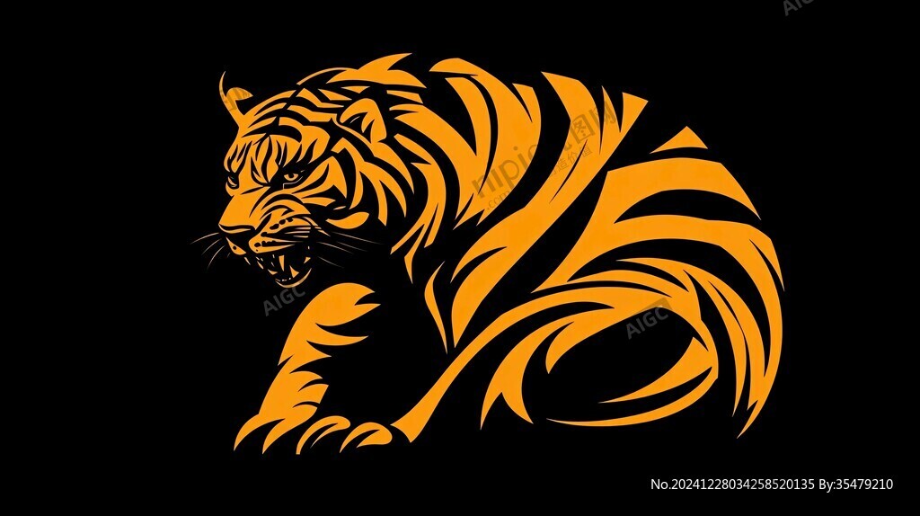 虎图案logo