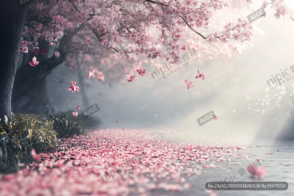 唯美桃花林